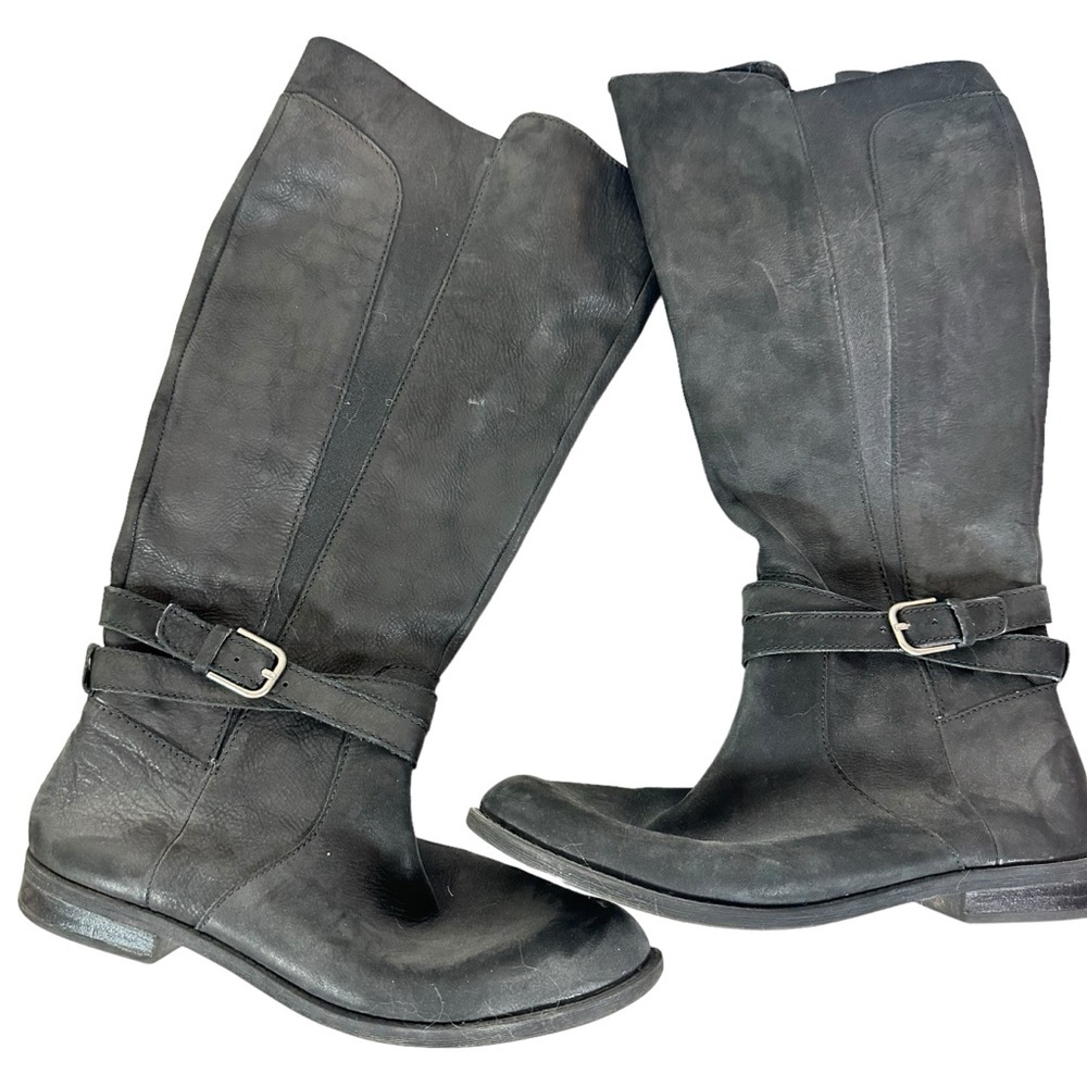 Cool Lucky Brand high miner boots perfectly distressed 10M